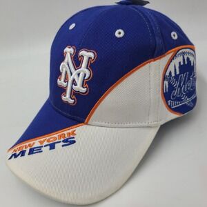 Vintage New York Mets Hat Adjustable Twins Enterprise Blue White MLB Baseball